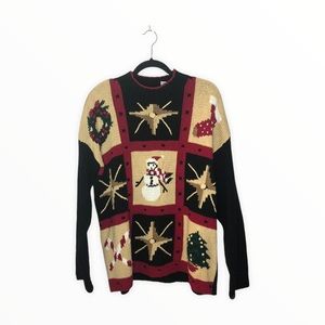 Villager Vintage Christmas Sweater Sz XL